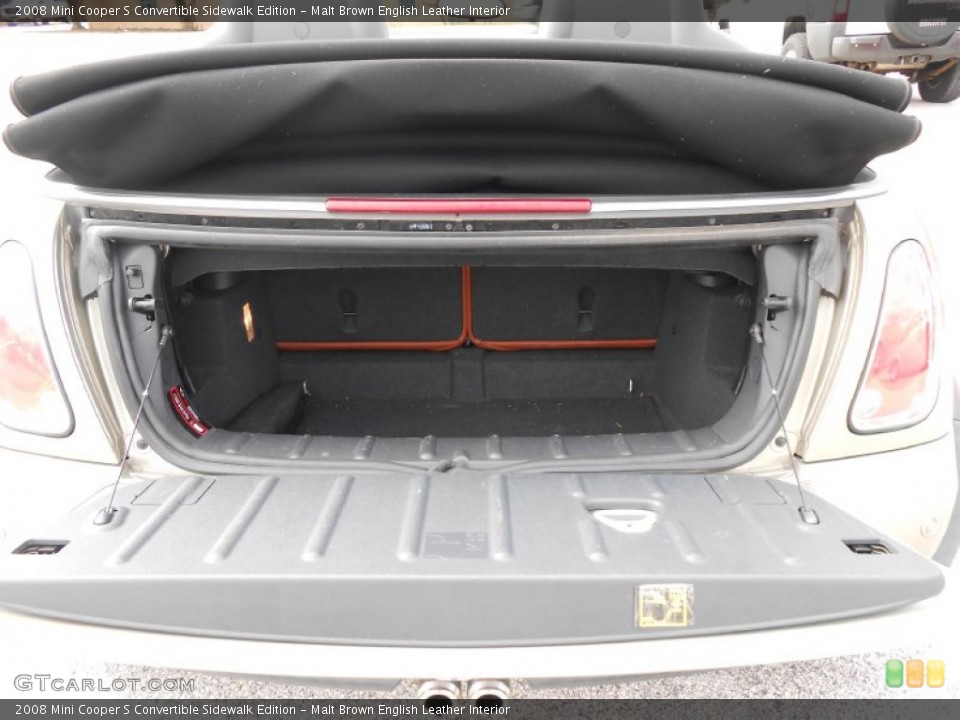 Malt Brown English Leather Interior Trunk for the 2008 Mini Cooper S Convertible Sidewalk Edition #78104750