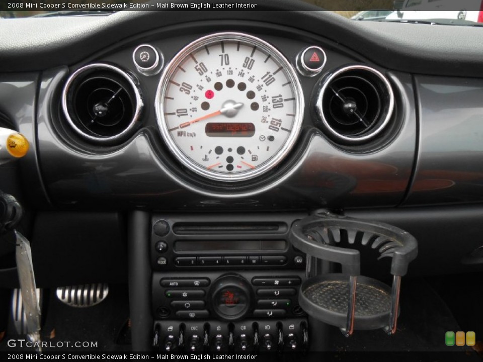 Malt Brown English Leather Interior Gauges for the 2008 Mini Cooper S Convertible Sidewalk Edition #78104864