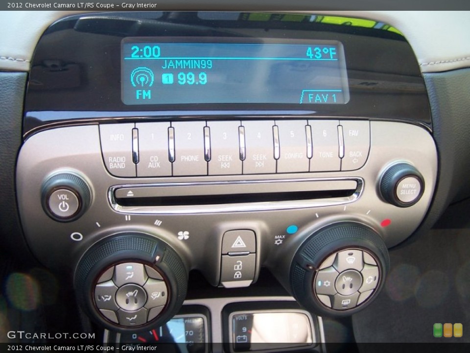 Gray Interior Controls for the 2012 Chevrolet Camaro LT/RS Coupe #78105561