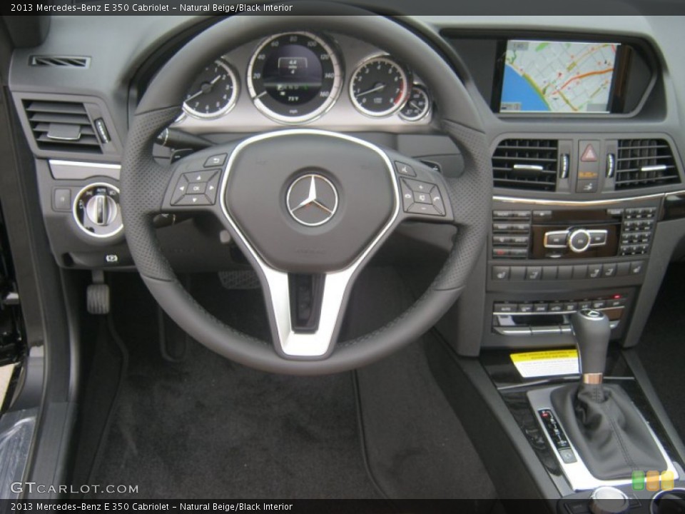 Natural Beige/Black Interior Dashboard for the 2013 Mercedes-Benz E 350 Cabriolet #78105979