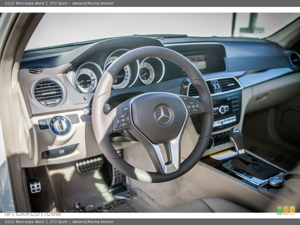 Almond/Mocha Interior Dashboard for the 2013 Mercedes-Benz C 250 Sport #78107800