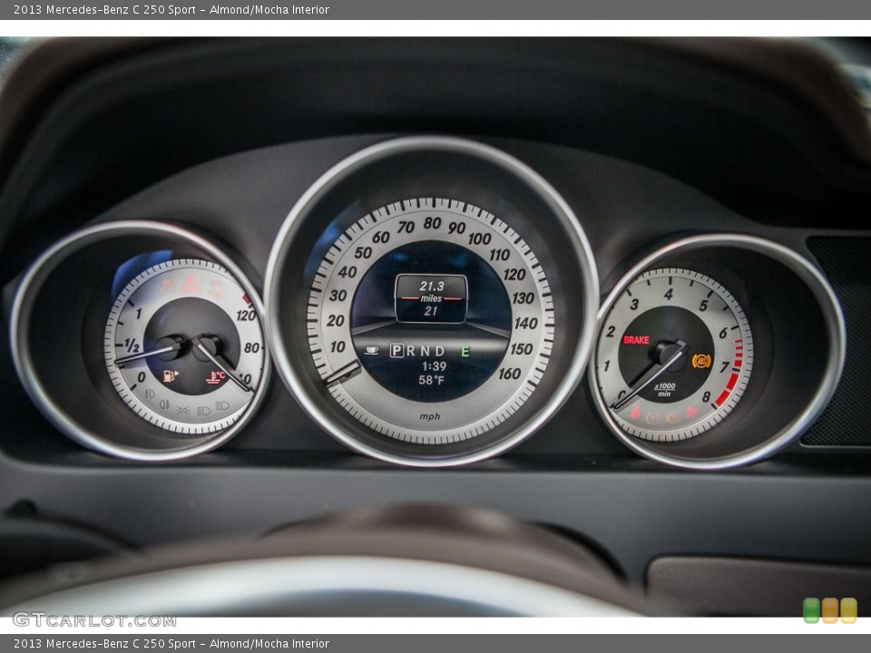 Almond/Mocha Interior Gauges for the 2013 Mercedes-Benz C 250 Sport #78107826