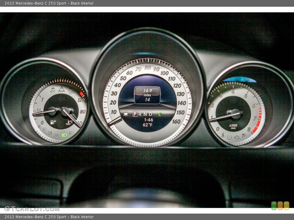 Black Interior Gauges for the 2013 Mercedes-Benz C 250 Sport #78108398