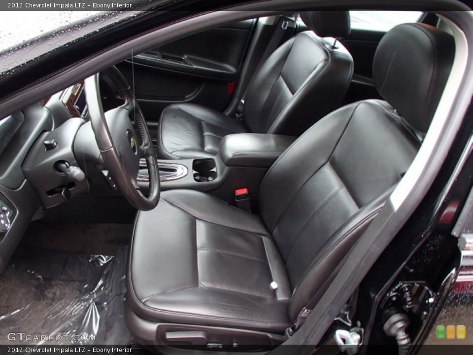 Ebony Interior Front Seat for the 2012 Chevrolet Impala LTZ #78109133