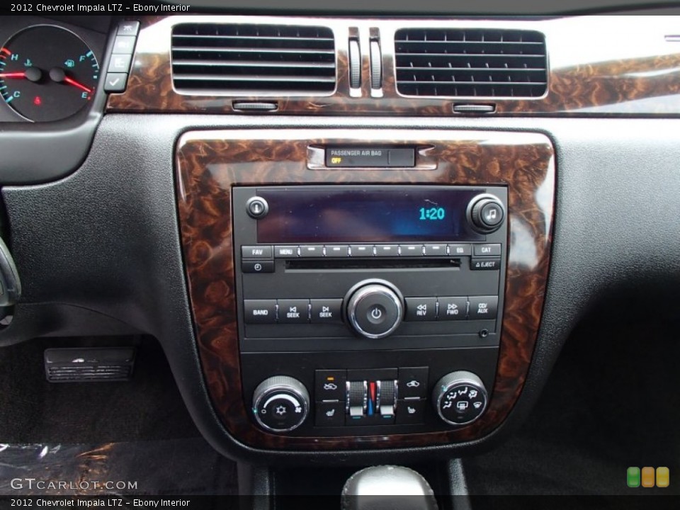 Ebony Interior Controls for the 2012 Chevrolet Impala LTZ #78109202
