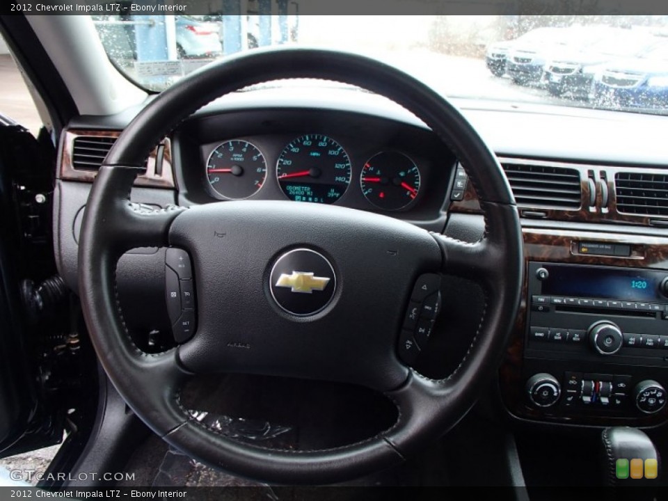 Ebony Interior Steering Wheel for the 2012 Chevrolet Impala LTZ #78109235