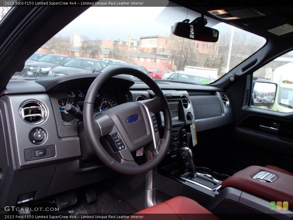 Limited Unique Red Leather Interior Prime Interior for the 2013 Ford F150 Limited SuperCrew 4x4 #78109805