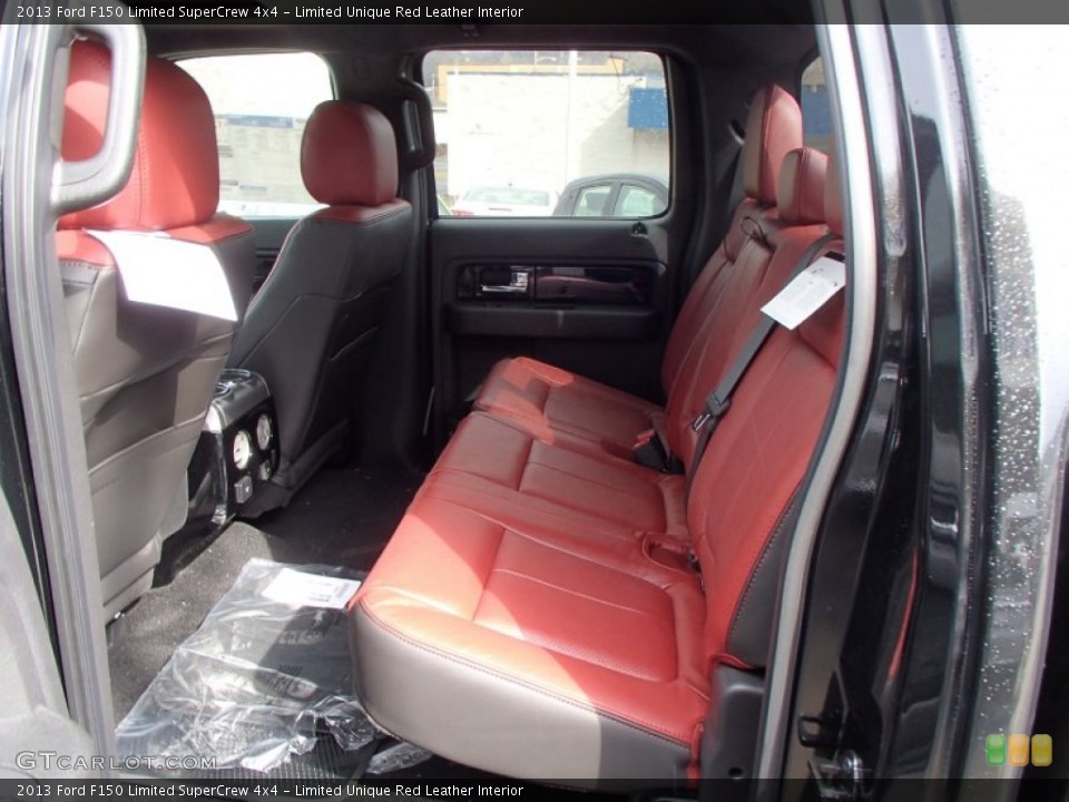 Limited Unique Red Leather Interior Rear Seat for the 2013 Ford F150 Limited SuperCrew 4x4 #78109857