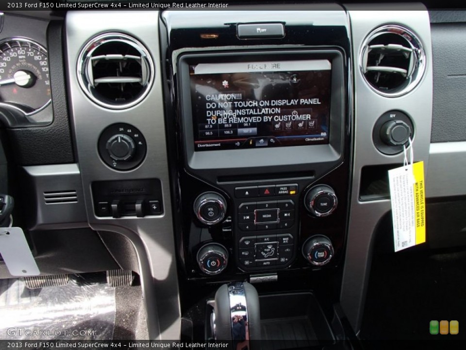 Limited Unique Red Leather Interior Controls for the 2013 Ford F150 Limited SuperCrew 4x4 #78109936