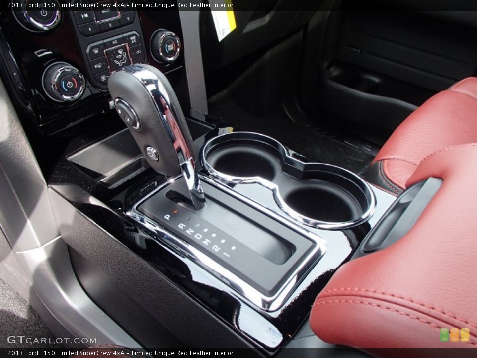 Limited Unique Red Leather Interior Transmission for the 2013 Ford F150 Limited SuperCrew 4x4 #78109952