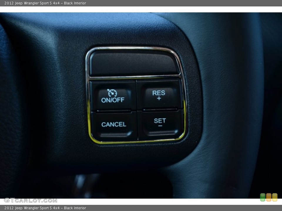 Black Interior Controls for the 2012 Jeep Wrangler Sport S 4x4 #78110000