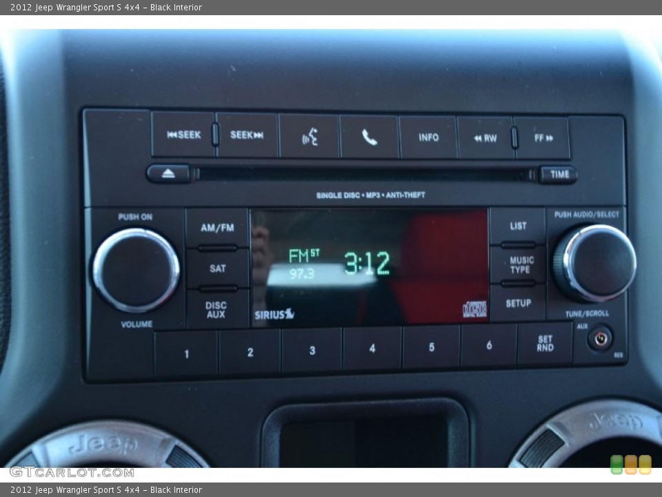 Black Interior Audio System for the 2012 Jeep Wrangler Sport S 4x4 #78110009