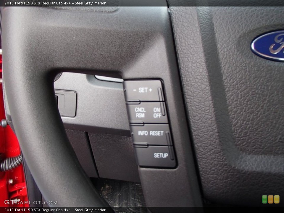Steel Gray Interior Controls for the 2013 Ford F150 STX Regular Cab 4x4 #78110259