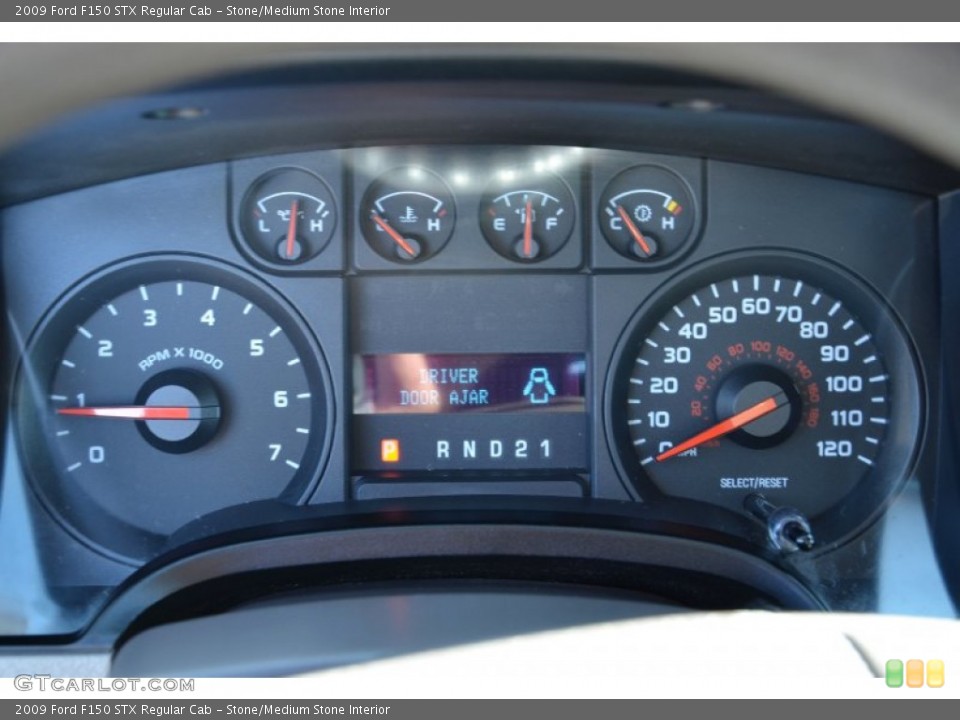Stone/Medium Stone Interior Gauges for the 2009 Ford F150 STX Regular Cab #78110294