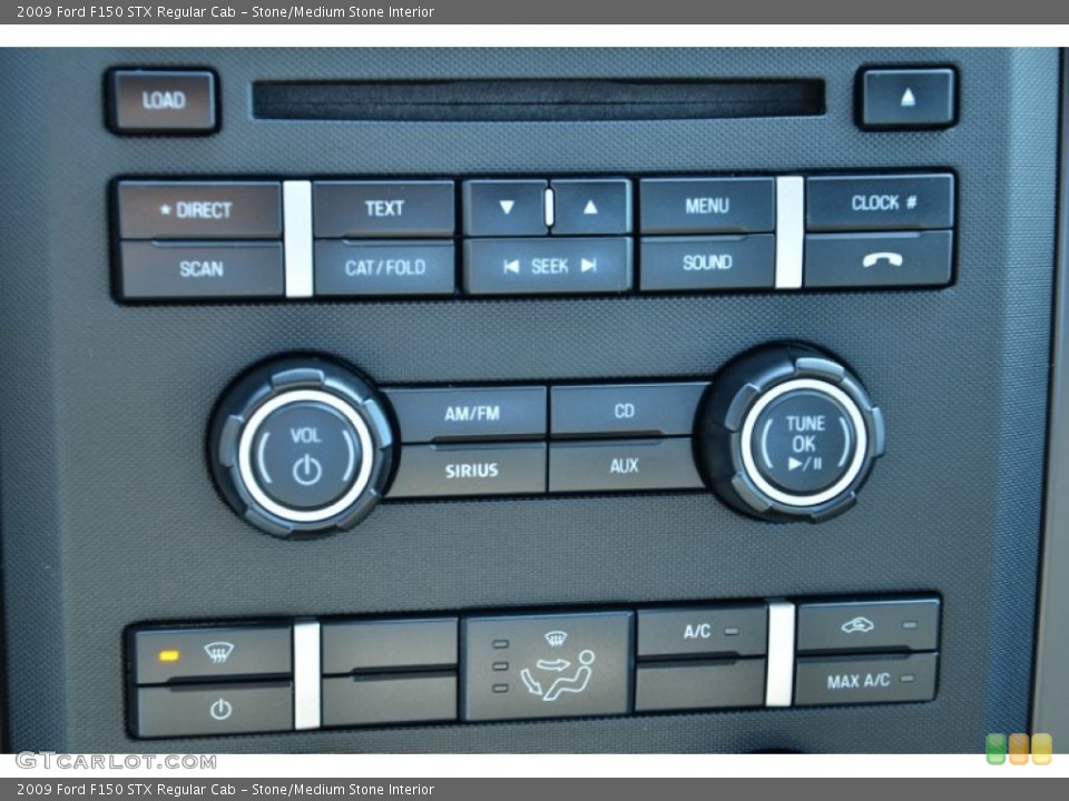 Stone/Medium Stone Interior Controls for the 2009 Ford F150 STX Regular Cab #78110350