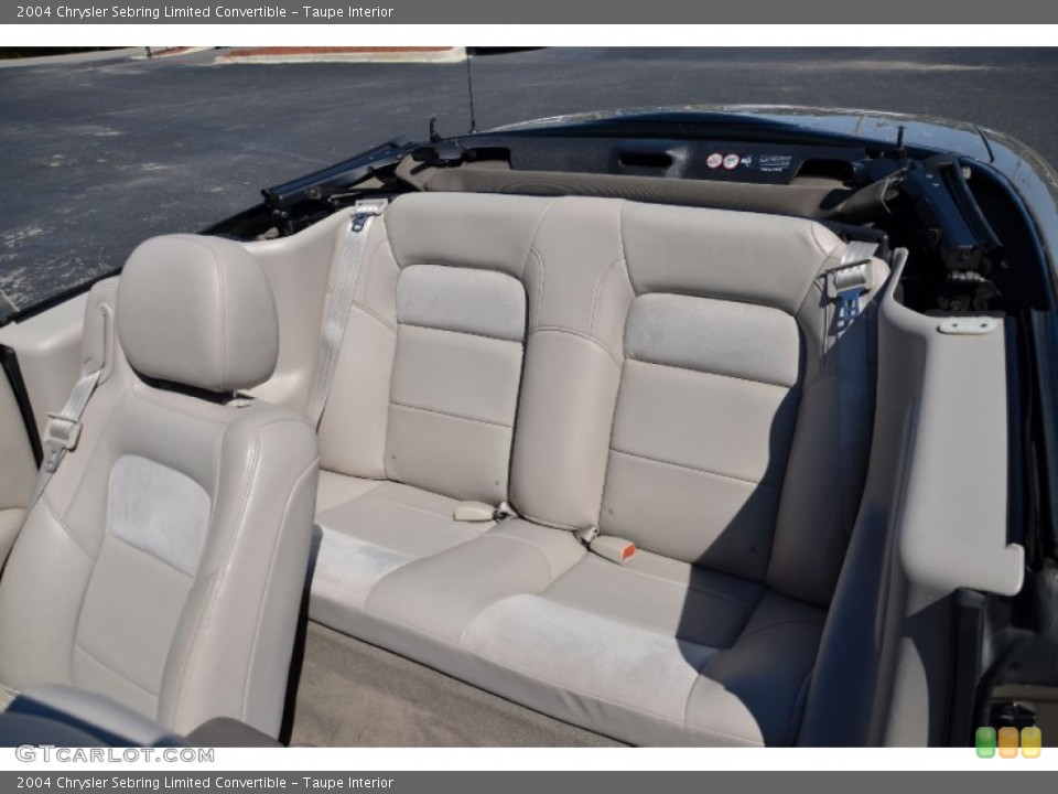 Taupe Interior Rear Seat for the 2004 Chrysler Sebring Limited Convertible #78110741