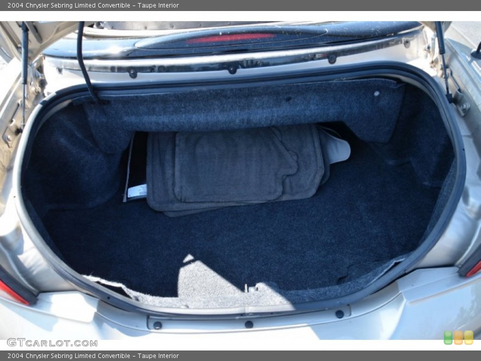 Taupe Interior Trunk for the 2004 Chrysler Sebring Limited Convertible #78110774