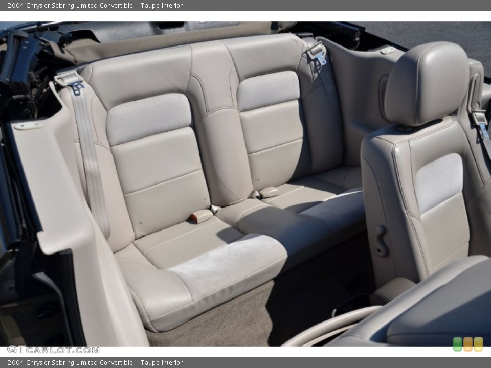 Taupe Interior Rear Seat for the 2004 Chrysler Sebring Limited Convertible #78110813
