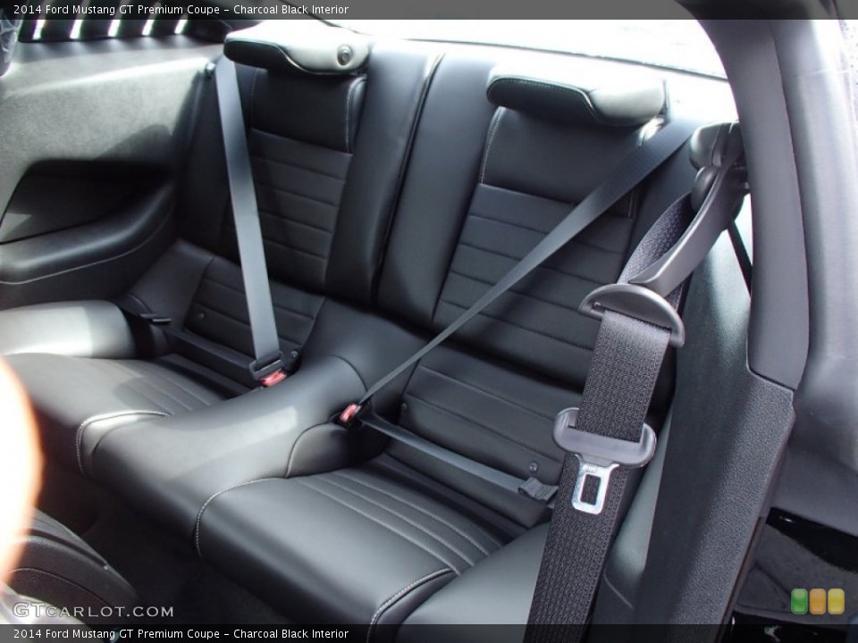 Charcoal Black Interior Rear Seat for the 2014 Ford Mustang GT Premium Coupe #78110997