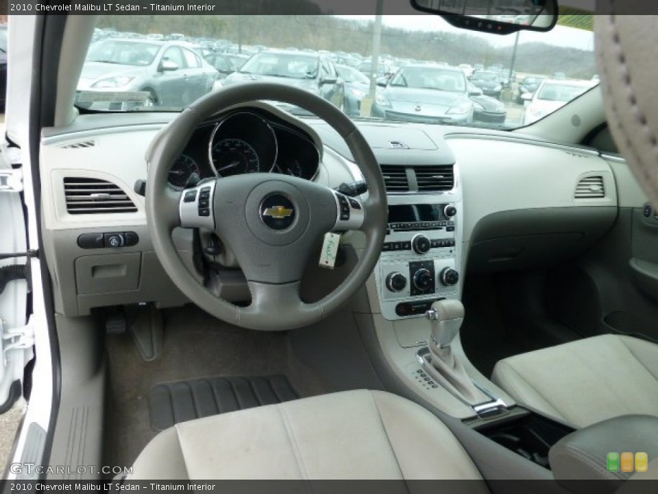 Titanium Interior Prime Interior for the 2010 Chevrolet Malibu LT Sedan #78111903