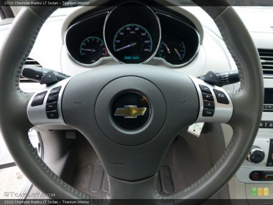 Titanium Interior Steering Wheel for the 2010 Chevrolet Malibu LT Sedan #78111978
