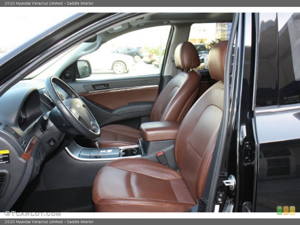 Saddle Interior Front Seat for the 2010 Hyundai Veracruz Limited #78112934