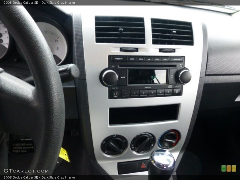 Dark Slate Gray Interior Controls for the 2008 Dodge Caliber SE #78115364