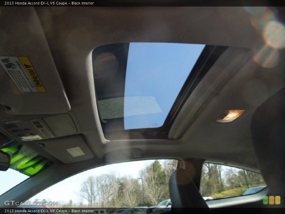 Black Interior Sunroof for the 2013 Honda Accord EX-L V6 Coupe #78115452