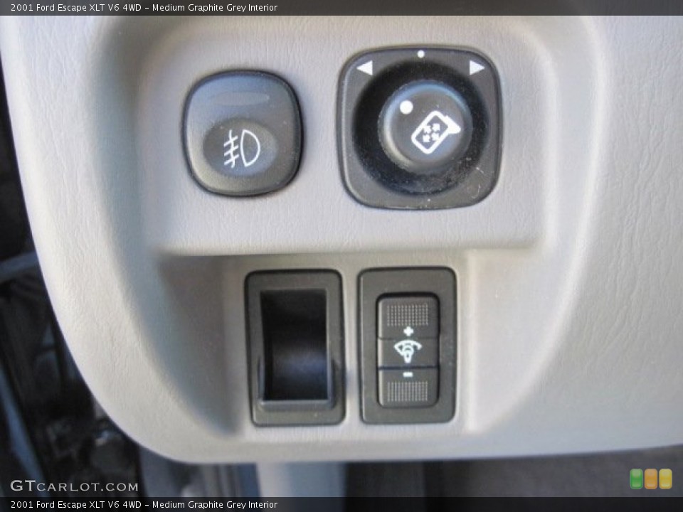 Medium Graphite Grey Interior Controls for the 2001 Ford Escape XLT V6 4WD #78118523
