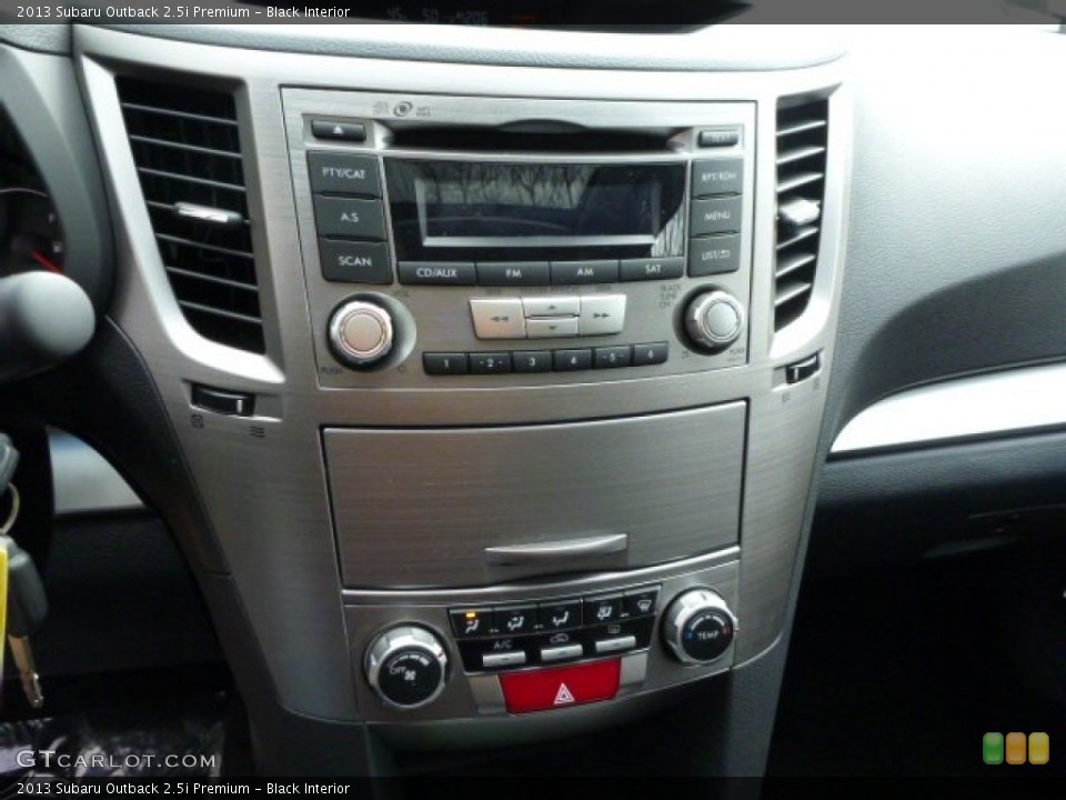 Black Interior Controls for the 2013 Subaru Outback 2.5i Premium #78118775