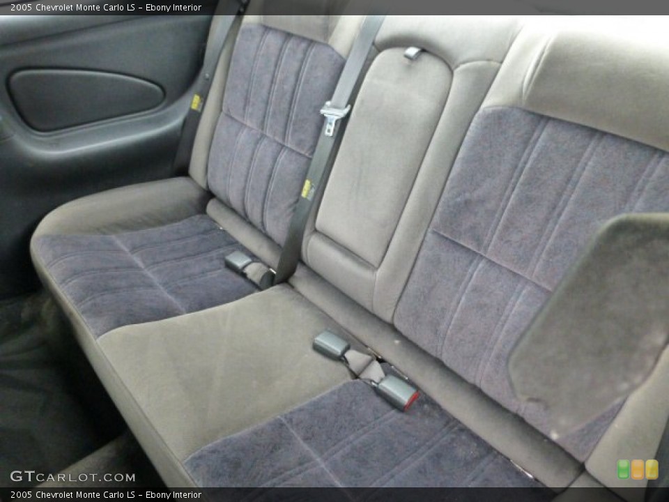 Ebony Interior Rear Seat for the 2005 Chevrolet Monte Carlo LS #78118969