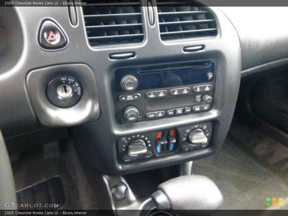 Ebony Interior Controls for the 2005 Chevrolet Monte Carlo LS #78119024