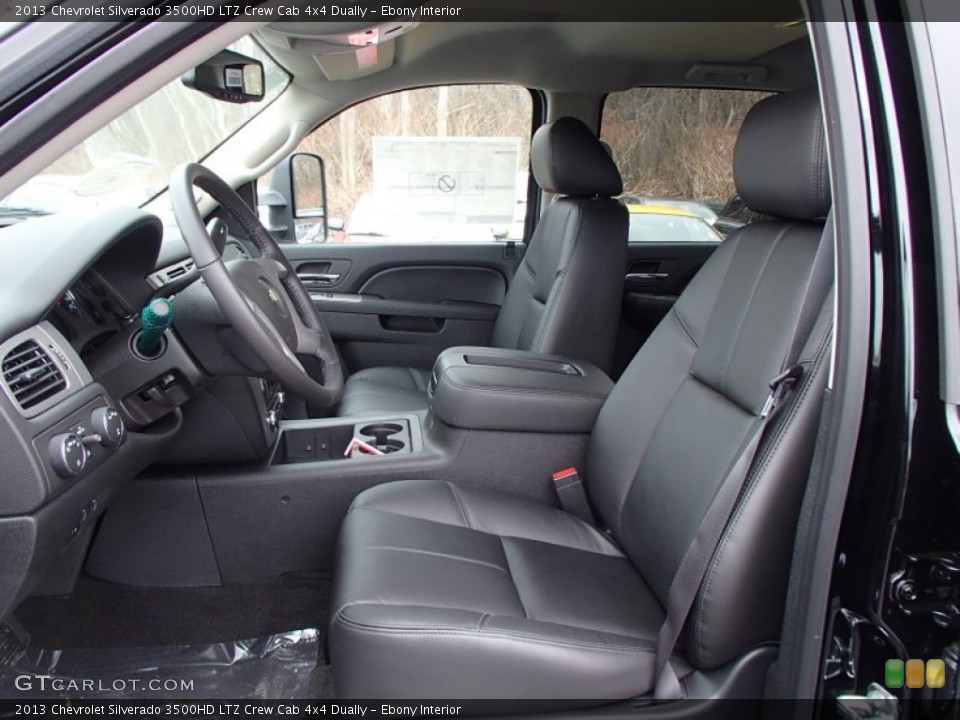 Ebony Interior Front Seat for the 2013 Chevrolet Silverado 3500HD LTZ Crew Cab 4x4 Dually #78119351