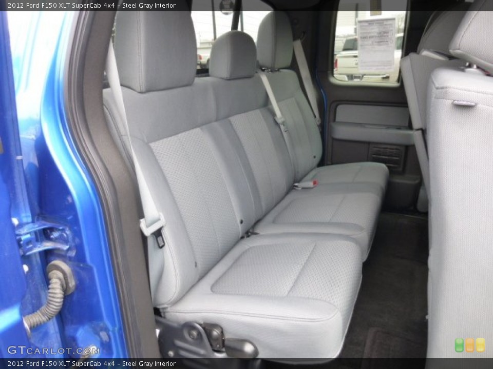 Steel Gray Interior Rear Seat for the 2012 Ford F150 XLT SuperCab 4x4 #78119543