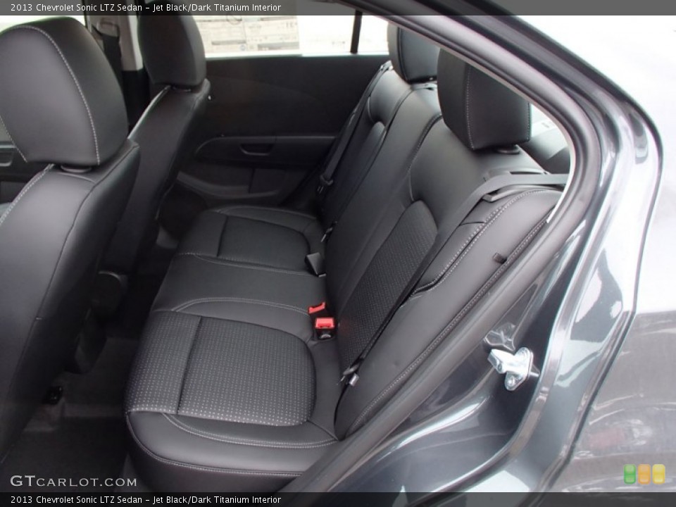 Jet Black/Dark Titanium Interior Rear Seat for the 2013 Chevrolet Sonic LTZ Sedan #78119621