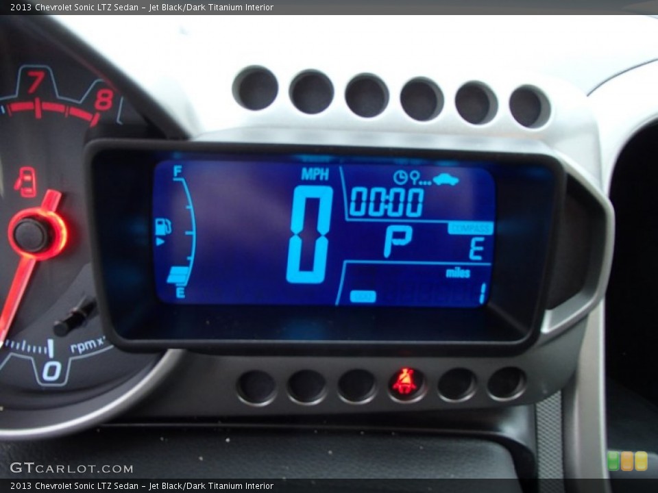 Jet Black/Dark Titanium Interior Controls for the 2013 Chevrolet Sonic LTZ Sedan #78119660