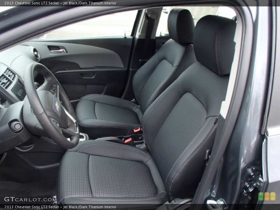 Jet Black/Dark Titanium Interior Photo for the 2013 Chevrolet Sonic LTZ Sedan #78120854