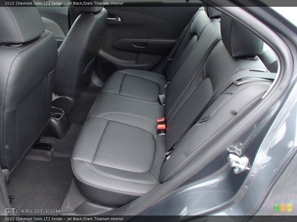 Jet Black/Dark Titanium Interior Rear Seat for the 2013 Chevrolet Sonic LTZ Sedan #78120866