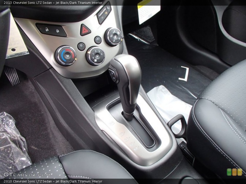 Jet Black/Dark Titanium Interior Transmission for the 2013 Chevrolet Sonic LTZ Sedan #78120890