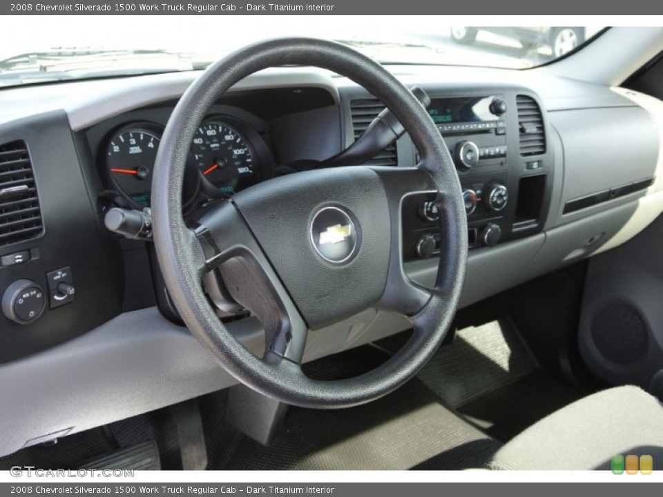 Dark Titanium Interior Dashboard for the 2008 Chevrolet Silverado 1500 Work Truck Regular Cab #78121253
