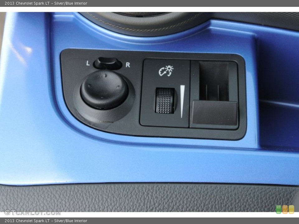 Silver/Blue Interior Controls for the 2013 Chevrolet Spark LT #78121364