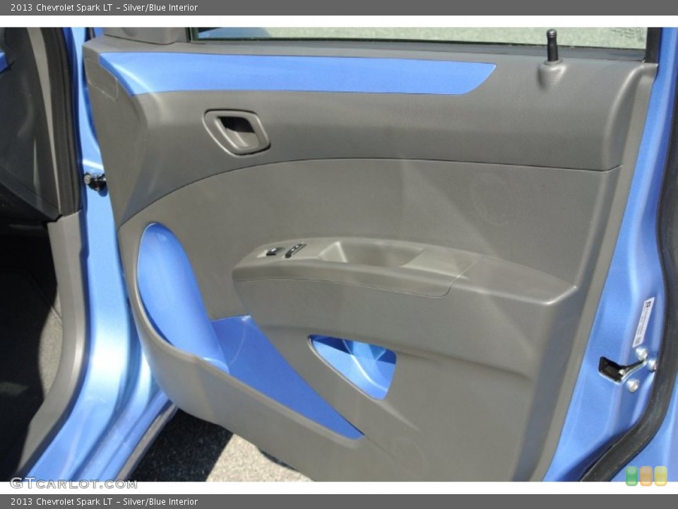 Silver/Blue Interior Door Panel for the 2013 Chevrolet Spark LT #78121388
