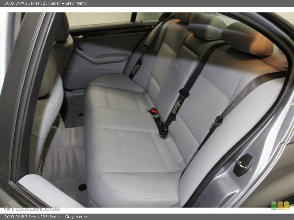 Grey Interior Rear Seat for the 2003 BMW 3 Series 325i Sedan #78122711