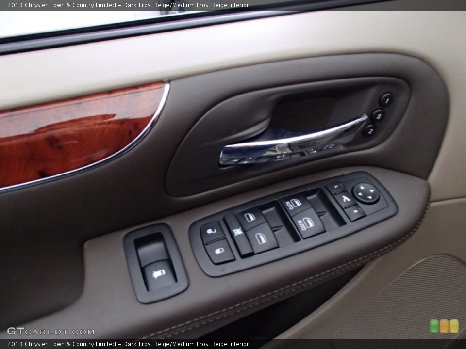 Dark Frost Beige/Medium Frost Beige Interior Controls for the 2013 Chrysler Town & Country Limited #78123861