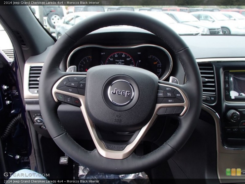 Morocco Black Interior Steering Wheel for the 2014 Jeep Grand Cherokee Laredo 4x4 #78124419