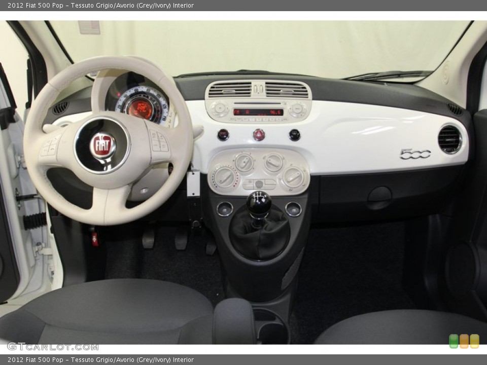 Tessuto Grigio/Avorio (Grey/Ivory) Interior Dashboard for the 2012 Fiat 500 Pop #78125290