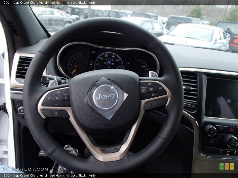 Morocco Black Interior Steering Wheel for the 2014 Jeep Grand Cherokee Limited 4x4 #78125367