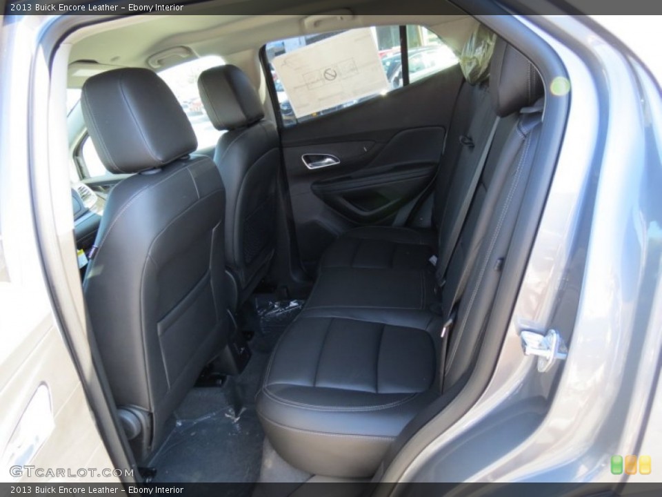 Ebony Interior Rear Seat for the 2013 Buick Encore Leather #78125373