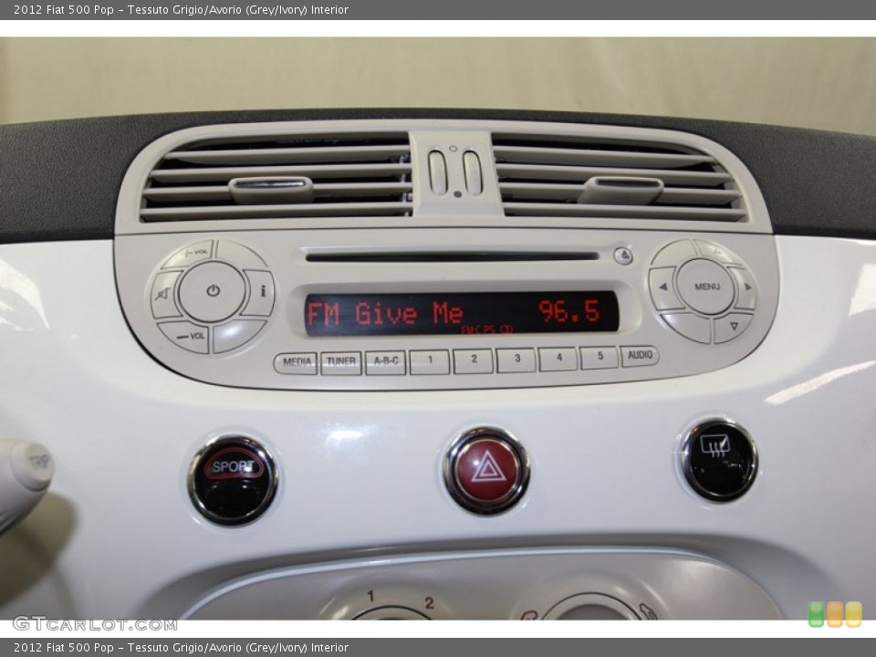 Tessuto Grigio/Avorio (Grey/Ivory) Interior Audio System for the 2012 Fiat 500 Pop #78125570