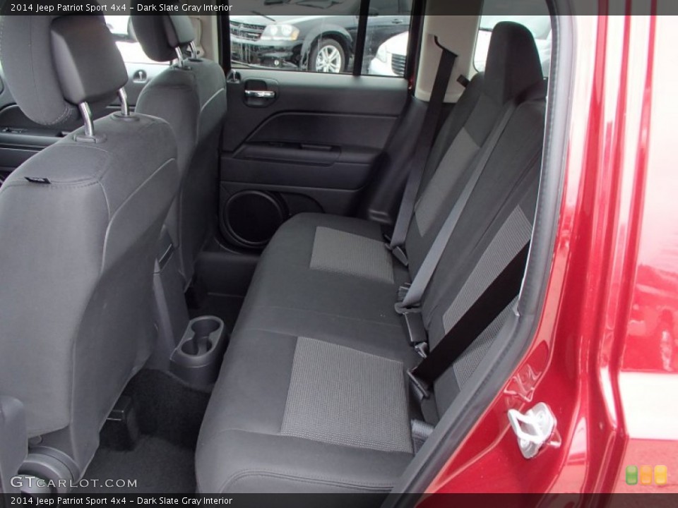 Dark Slate Gray Interior Rear Seat for the 2014 Jeep Patriot Sport 4x4 #78125739